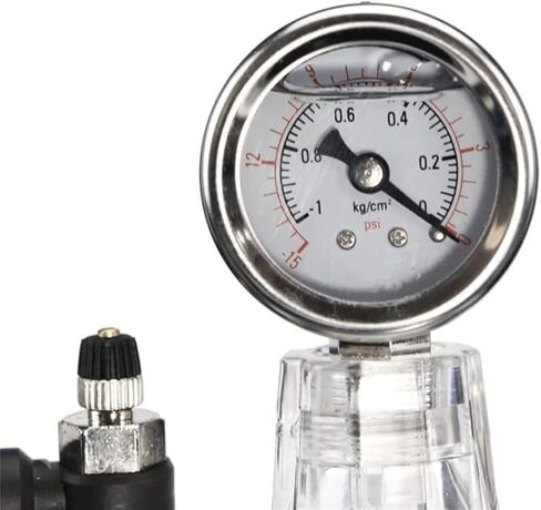 مجفف فراغ من البولي كربونات، وعاء مجفف فراغ مختبر بصمام مزدوج 150 مم مع ضغط سلبي بالإضافة إلى مقياس هواء لتخزين تجفيف الفراغ في الأبحاث المعملية. in Kuwait