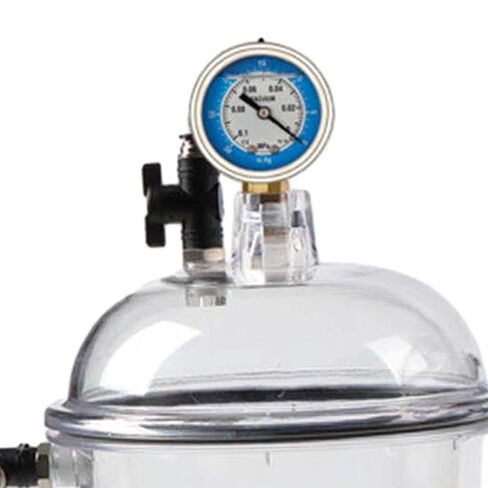 Vacuum Desiccator 150mm, Double Valves Glassware Lab Desiccator Dryer Jar for Laboratory Experiments, 5.91inch Base in Saudi Arabia