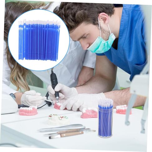 100pcs Disposable Teeth Applicator Brush for Treatment Long Bristle Design for Easy Application Compact and Portable for Care in Saudi Arabia
