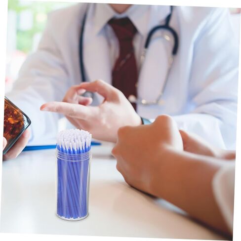 100pcs Disposable Teeth Applicator Brush for Treatment Long Bristle Design for Easy Application Compact and Portable for Care in Saudi Arabia
