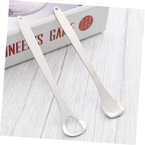 Tongue Set 3 Pcs Oral Brush Stainless Steel Tongue Scrapers for Oral Health Bad Breath Relief in Saudi Arabia
