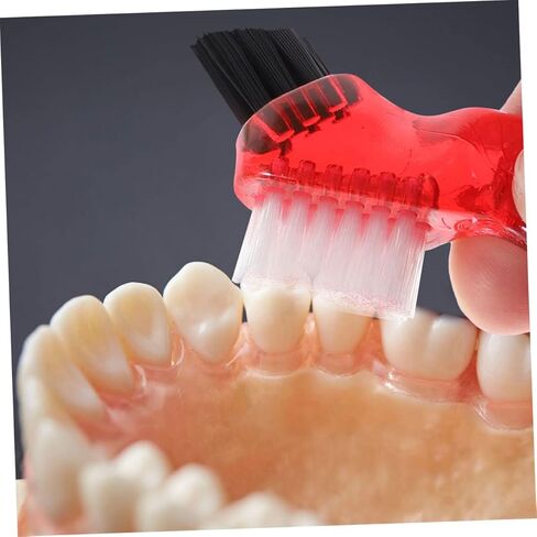 3pcs Professional Denture Daily Use Cleaning Personal Small Brush Bulk Pack Lightweight Mini Multi-Functional Oral Care Denture Brush in Saudi Arabia