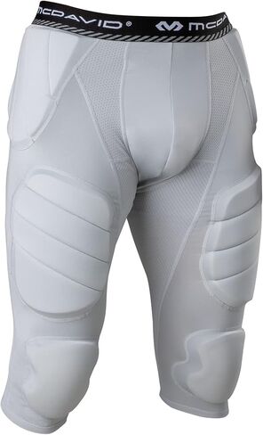 McDavid Youth Football Integrated 7 Pad ¾ Compression Tights, Protection for HIPS, Thighs, Tailbone & Knees, Kids in Saudi Arabia