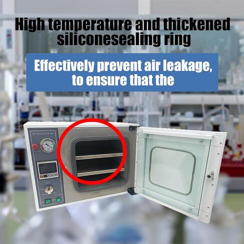 1.9 Cu ft Lab Digital Vacuum Drying Oven 50~200℃ Equipped with LCD Display Screen Heat Treat Oven Intelligent Dryer Adjustable Fan Speed 110V 1400W in Kuwait