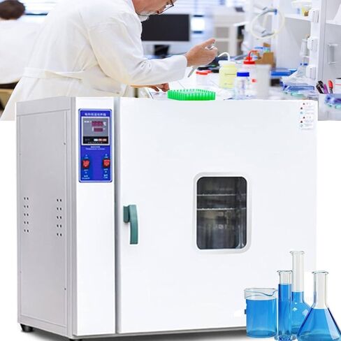 Vacuum Drying Oven 70L with Digital Controller & Vacuum Gauge, Lab Heating Oven for Precise Drying, Temp Range 50-300°C, Ideal for Laboratories & Research Applications in Kuwait