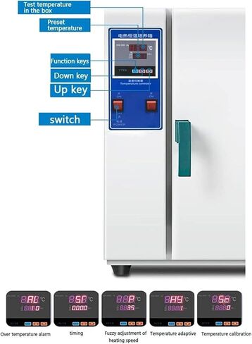 Vacuum Drying Oven 70L with Digital Controller & Vacuum Gauge, Lab Heating Oven for Precise Drying, Temp Range 50-300°C, Ideal for Laboratories & Research Applications in Kuwait