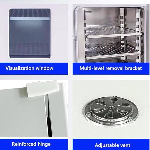 15L Vacuum Drying Oven with Digital Controller & Vacuum Gauge, Lab Heating Oven for Precise Drying, Adjustable Temp 50-300°C, Ideal for Scientific Research & Industrial Use in Kuwait