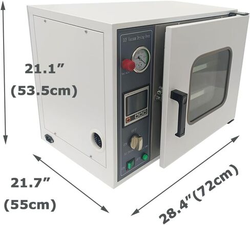 1.9 Cu Ft Digital Vacuum Drying Oven Temperature Control Digital Lab Vacuum Oven with 2 Shelves 110V 1400W in Saudi Arabia