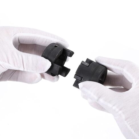 uxcell 2 Pcs 3/4" to 1" L075 Flexible 3-Piece L-Jaw Coupling Coupler Set & Buna-N NBR Rubber Spider for Log Splitter Hybrid Equipment in Saudi Arabia