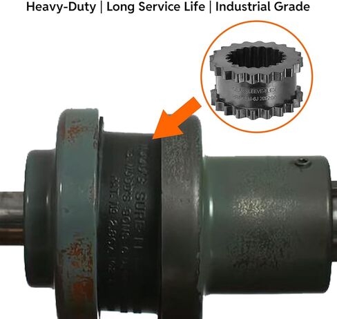 6JE أكمام مطاطية من المطاط الصناعي لـ S-Flex Sure Flex Gear Sleeve Atlas Copco، Ingersoll Rand، 3.75 بوصة OD، 1.875 بوصة طول المطاط الصناعي، عزم دوران 450 بوصة، 6000 دورة في الدقيقة كم مقرنة مرنة in Kuwait