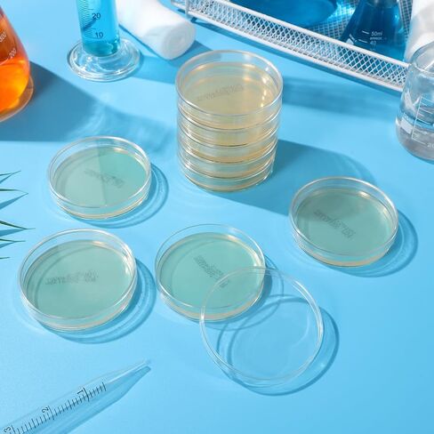 iplusmile 20pcs Pre-Poured Nutrient Agar Plates Laboratory Science Experiment Supplies for School Projects Microbiology Analysis Safe and Strong Material for Engaging Learning in Saudi Arabia