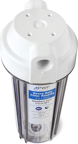 RV Water Filter System with Activated Carbon Filter 2.5X10 1/2" NPT Ports Replaces FRE-10H OEM in Kuwait