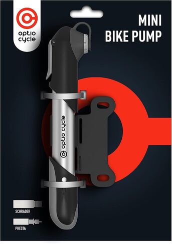Mini Bike Pump 120 PSI / 8.3 Bar – Compact Portable Frame-Mounted Bicycle Hand Air Pump for Presta and Schrader Valve | Small Manual Tire Tool for Road, Track, Mountain Bike, BMX, Ebike in Saudi Arabia