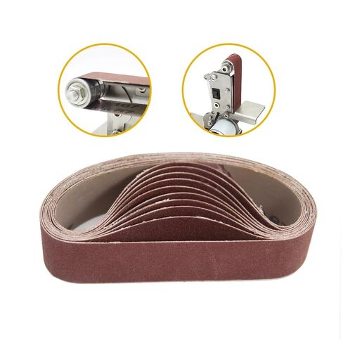 30mm X 330mm Sanding Belts, 10Pcs 1000Grit Aluminum Oxide Grinding Abrasive Belts for Belt Sander, Used for Wood & Metal Polishing Surface Finishing in Kuwait