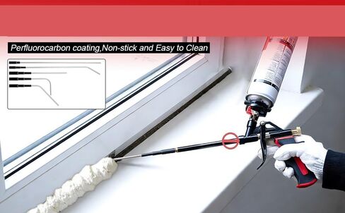 Professional Spray Foam Gun Extension Kit, 6.8 inch Stainless Steel Nozzles with 360-degree rotation, which is used for filling and sealing, sound insulation and noise elimination, etc(Plug in type) in Kuwait