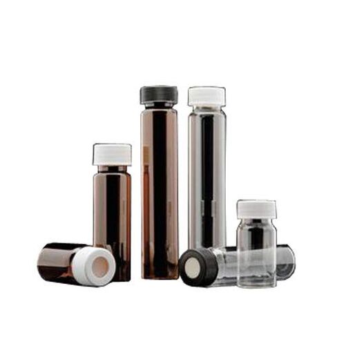 J.G. Finneran 9A-104PK Amber Borosilicate Glass VOA Vial with 24-414 mm Pink Open Top PP Closure and 0.125" PTFE/Silicone Septa, 40 mL Capacity, Standard (Pack of 144) in Kuwait