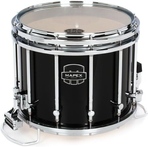طبلة Mapex Quantum XT Marching Snare Drum - 14 × 12 بوصة - أسود لامع in Saudi Arabia