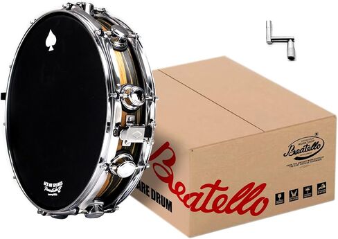 طبلة كمين خشبية مقاس 14 بوصة، كمين احترافي ذو 10 عروات مع أسلاك كمين من السبائك، هجوم فائق السطوع، يتضمن مفتاح تحرير سريع عزم الدوران بدون خطوات، طبلة مقاس 14 بوصة × 4 بوصة للمبتدئين والمحترفين in Kuwait