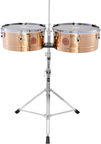 Meinl Percussion 14" & 15" Patricio "El Chino" Diaz Signature Timbales, Bronze in Saudi Arabia