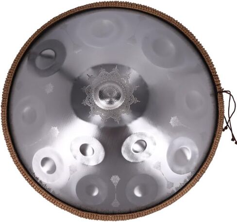 440Hz Steel Tongue Drum with Mandala Pattern, D Minor 10 Notes Handpan Percussion Instrument in Saudi Arabia
