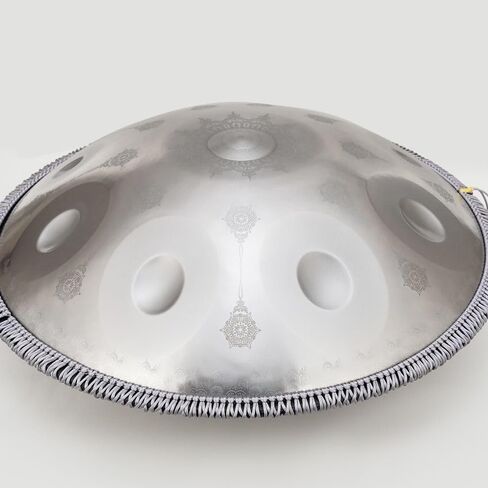 440Hz Steel Tongue Drum with Mandala Pattern, D Minor 10 Notes Handpan Percussion Instrument in Saudi Arabia