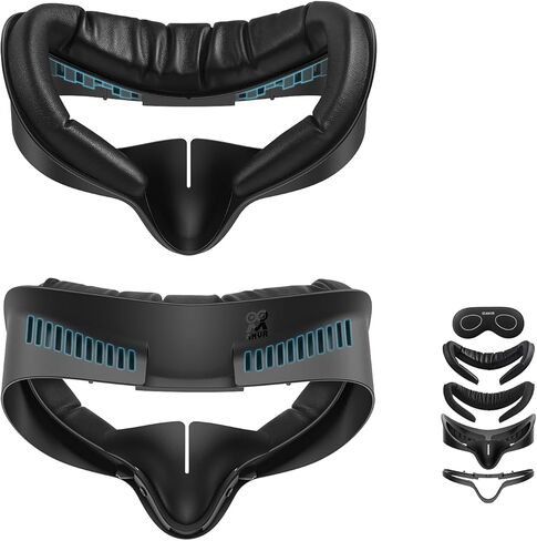 AMVR for Quest 3S Facial Interface Face Pad Cover Compatible with Meta/Oculus Quest 3S Accessories, Comfort PU and Ice Silk Cotton Cushion,Not Fit Quest 3 (Standard Version) in Saudi Arabia