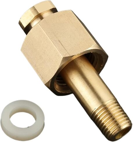 CGA-320 Brass Carbon Dioxide CO2 Regulator Inlet Nut And Nipple With Washer in Saudi Arabia