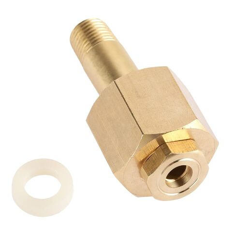 Jeanoko CGA-320 Regulator Inlet Nut Brass CO2 Fitting Nut and Nipple with Washer for CO2 Valve Pressure Reducing in Saudi Arabia