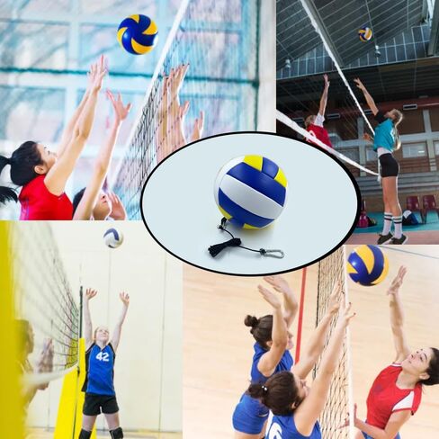 أداة مساعدة لتدريب الكرة الطائرة، مدرب مدبب للكرة الطائرة، مناسب للتقديم، التدريب على القفز والقفز، مجهز بحبال مرنة للتعليق وممارسة الكرة الطائرة. -أذن واحدة in Kuwait