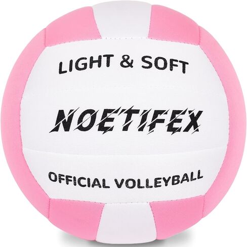 Soft Indoor Volleyball, Ultra Soft Fabric Lightweight Volleyball for Safe & Quiet Practice, Ideal for Kids Youth Beginners Indoor Home Yard Training Games (Deflated) in Saudi Arabia