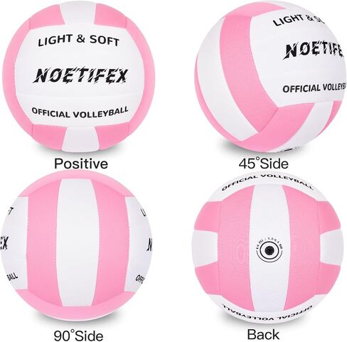 Soft Indoor Volleyball, Ultra Soft Fabric Lightweight Volleyball for Safe & Quiet Practice, Ideal for Kids Youth Beginners Indoor Home Yard Training Games (Deflated) in Saudi Arabia