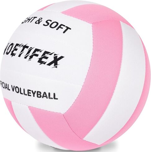 Soft Indoor Volleyball, Ultra Soft Fabric Lightweight Volleyball for Safe & Quiet Practice, Ideal for Kids Youth Beginners Indoor Home Yard Training Games (Deflated) in Saudi Arabia