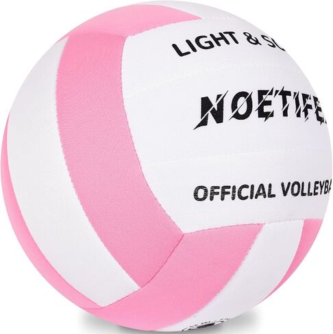 Soft Indoor Volleyball, Ultra Soft Fabric Lightweight Volleyball for Safe & Quiet Practice, Ideal for Kids Youth Beginners Indoor Home Yard Training Games (Deflated) in Saudi Arabia