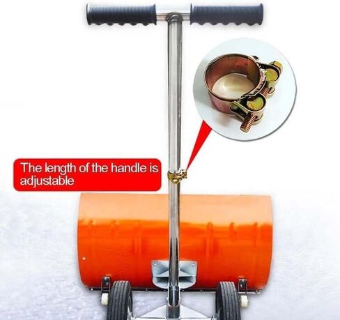 أداة دفع الثلج الدوارة من ELEFOCUS، إمالة بـ 5 أوضاع، شفرة فولاذية مقاس 47.5 × 75.5 سم مع عجلات مطاطية لإزالة الثلج بكفاءة in Kuwait