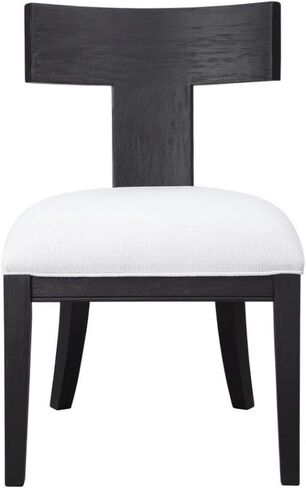 Uttermost Idris Charcoal Black Stain Armless Chair in Saudi Arabia