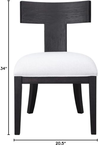 Uttermost Idris Charcoal Black Stain Armless Chair in Saudi Arabia