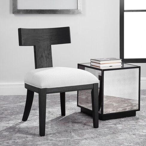 Uttermost Idris Charcoal Black Stain Armless Chair in Saudi Arabia
