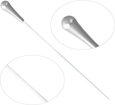 SUNGOOYUE Conductor Baton Music Baton, Professional Orchestra Baton with Balanced Weight Distribution for Conductors Teachers Music Directors (Silver) in Kuwait