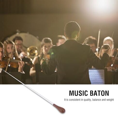 15inch Wood Handle Music Conductor Baton with Wood Handle - FRP Orchestra Stick for Symphony & Choral Directors in Kuwait