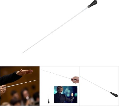 باتون باتون أوركسترا الألياف الزجاجية الاحترافية باتون للحفلات الموسيقية بمقبض (أسود) in Kuwait