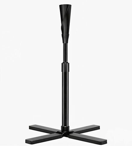 Portable Batting Tee for Baseball/Softball, Height Adjustment from 25-47 inches, Heavy Duty Baseball Tee with Detachable Rubber Top, Easy Assembly Hitting Tee for Kids/Youth/Adults in Kuwait