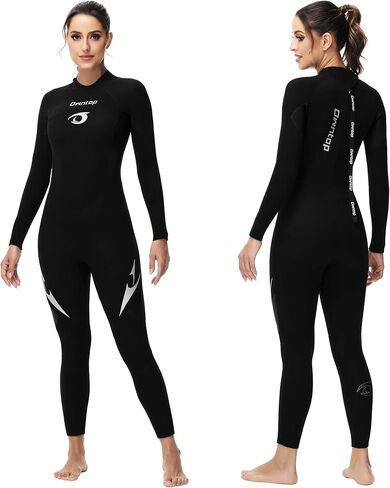 Owntop Wetsuit 5mm Neoprene Diving Suit for Mens Womens - Thicken Full Wet Suit, Back Zip Long Sleeve UPF50+ Keep Warm Swimwear for Scuba Surfing Swimming Diving Snorkeling Water Sports in Saudi Arabia