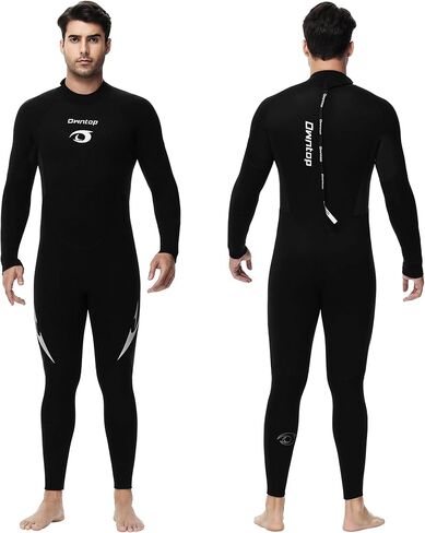 Owntop Wetsuit 5mm Neoprene Diving Suit for Mens Womens - Thicken Full Wet Suit, Back Zip Long Sleeve UPF50+ Keep Warm Swimwear for Scuba Surfing Swimming Diving Snorkeling Water Sports in Saudi Arabia