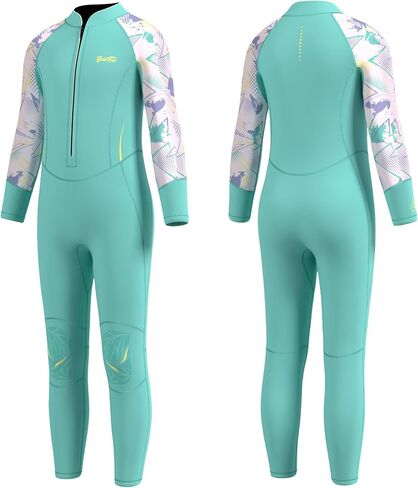 GoldFin Kids Wetsuit, Toddlers Wet Suit Boys Girls 2mm Neoprene Full Front Zip Wetsuits Keep Warm in Cold Water Swimming Surfing Snorkeling Kayaking in Kuwait