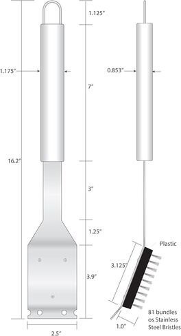 فرشاة/مكشطة شواء سيسكيو سبورتس NFL سياتل سي هوكس، مقاس واحد، ألوان الفريق in Kuwait