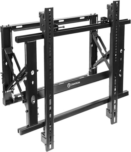 ONKRON Video Wall Mount for 50-70 Inch Digital Video Walls & Boards up to 110 lbs, Pop Out TV Mount System max VESA 600x600, Digital Signage Mount/Commercial Video Wall Mounting System Black in Saudi Arabia