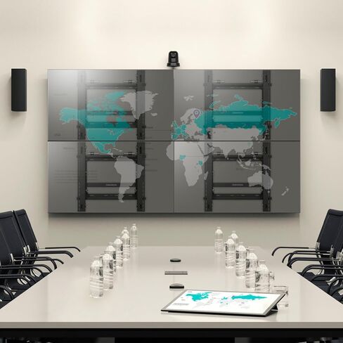ONKRON Video Wall Mount for 50-70 Inch Digital Video Walls & Boards up to 110 lbs, Pop Out TV Mount System max VESA 600x600, Digital Signage Mount/Commercial Video Wall Mounting System Black in Saudi Arabia