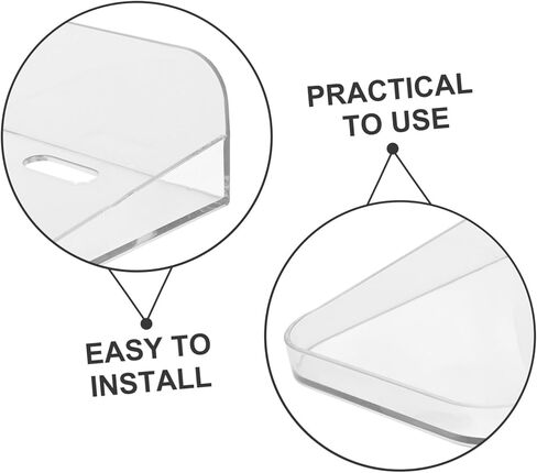 حامل تثبيت على الحائط من Tofficu بدون جهد لشاشة الكاميرا بدون حامل رف مثقاب ورف جداري صغير in Kuwait