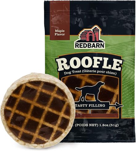 Redbarn Pet Products Roofle - Maple Flavored Waffles - Dog Treat - Case of 50 in Kuwait