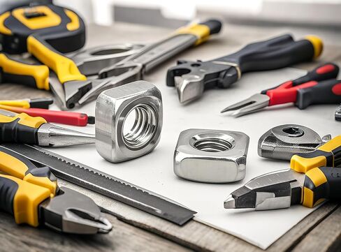 NACX M3 Square Nuts, Metric Coarse Thread Nuts, 304 Stainless Steel Fastener, 250Pcs in Saudi Arabia